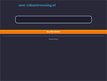 Tablet Screenshot of oase-vakantiewoning.nl